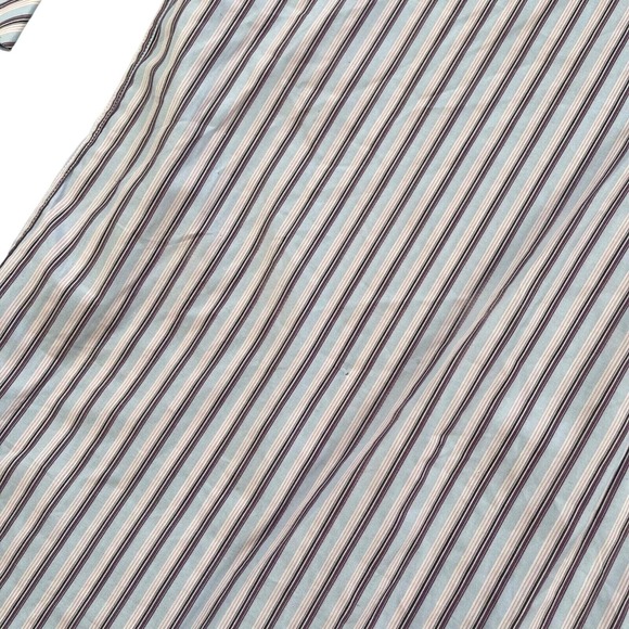 Ted Baker London Dress Shirt Mens 15 1/2 34 35 Blue Pink Striped 100% Cotton - Picture 9 of 16